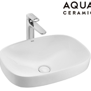 Chậu rửa mặt lavabo Inax AL-642V bán âm men Aqua Ceramic