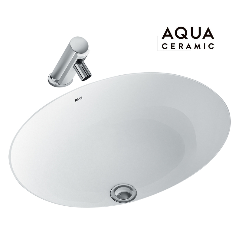 Chậu rửa lavabo âm bàn Inax AL-2293V men Aqua Ceramic