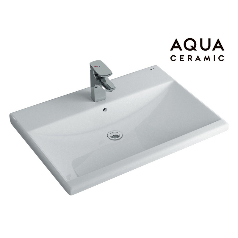 Chậu rửa lavabo Inax AL-2397VEC dương vành men Aqua Ceramic