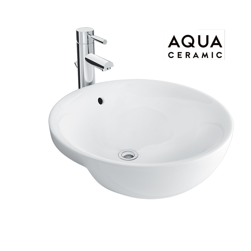 Chậu rửa lavabo bán âm Inax AL-333V men Aqua Ceramic