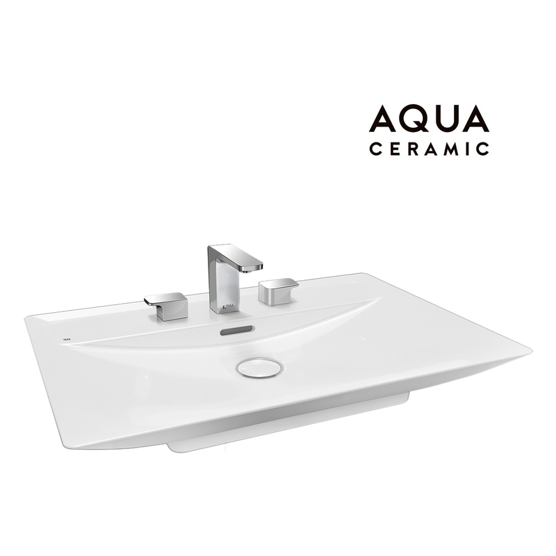 Chậu rửa lavabo đặt bàn Inax AL-S630VFC men Aqua Ceramic