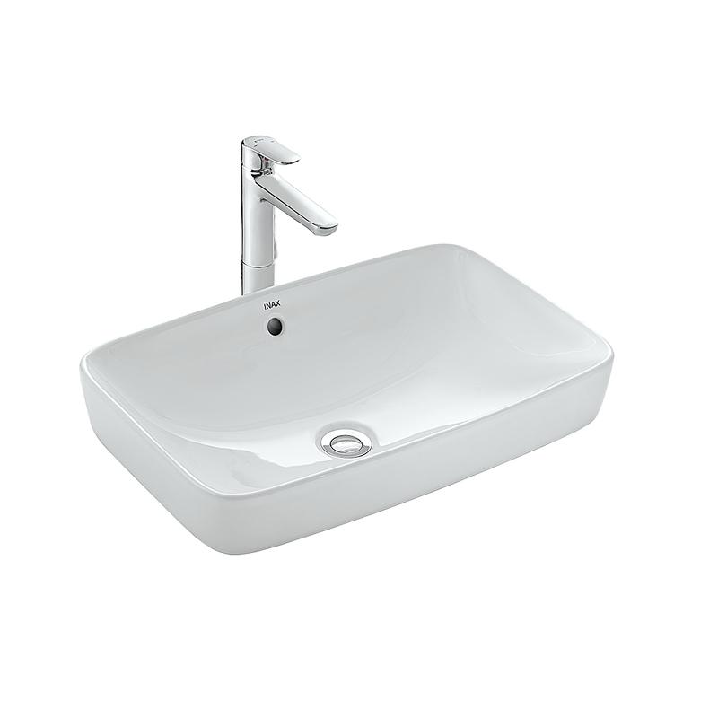Chậu rửa mặt lavabo Inax al-299v bán âm men Aqua Ceramic