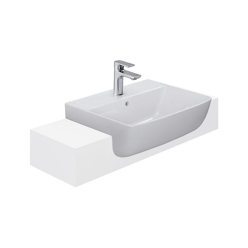 Chậu rửa mặt lavabo Inax L-345VFC bán âm