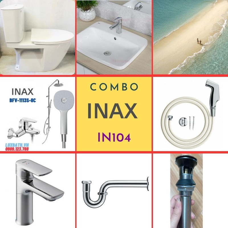 Combo thiết bị vệ sinh Inax IN104