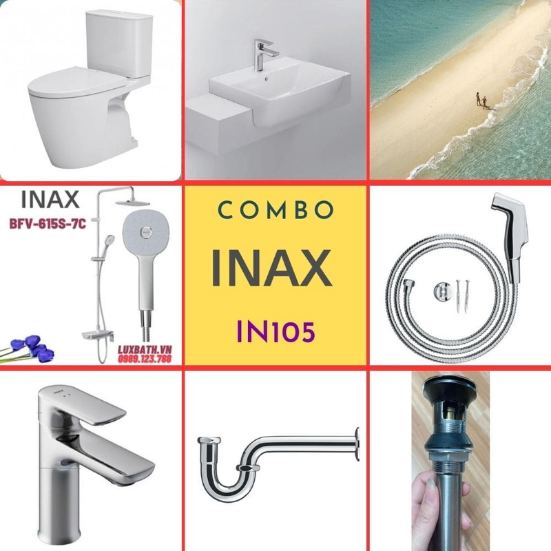 Combo thiết bị vệ sinh Inax IN105