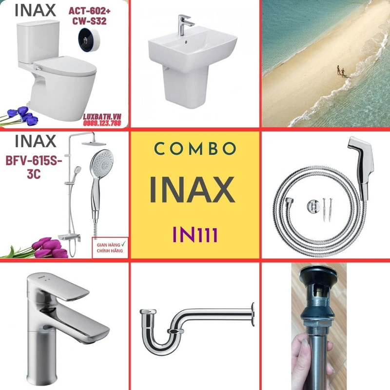 Combo thiết bị vệ sinh Inax IN111