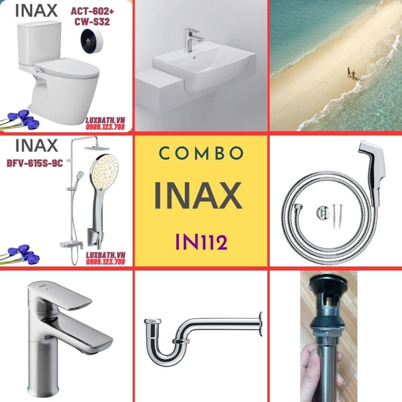 Combo thiết bị vệ sinh Inax IN112