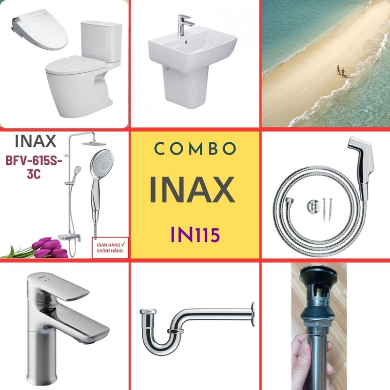 Combo thiết bị vệ sinh Inax IN115