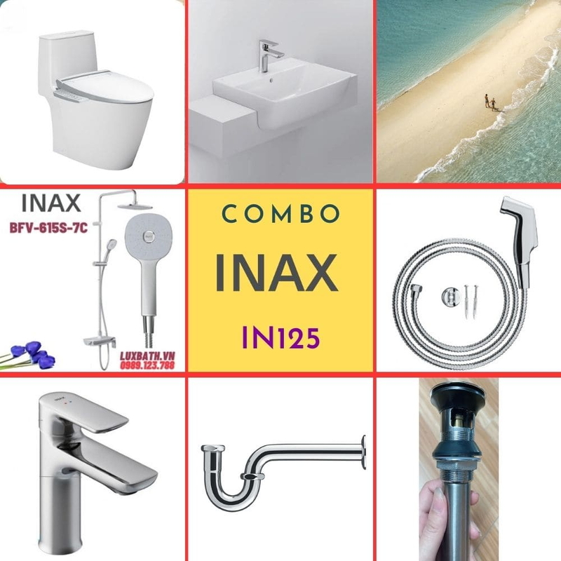 Combo thiết bị vệ sinh Inax IN125