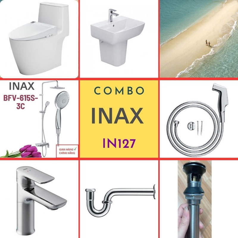 Combo thiết bị vệ sinh Inax IN127