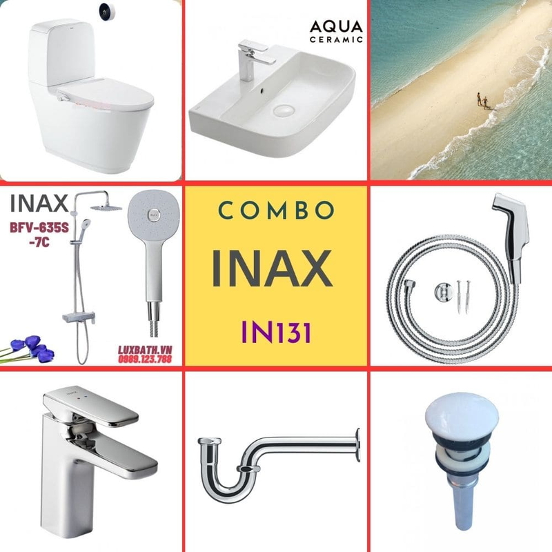 Combo thiết bị vệ sinh Inax IN131