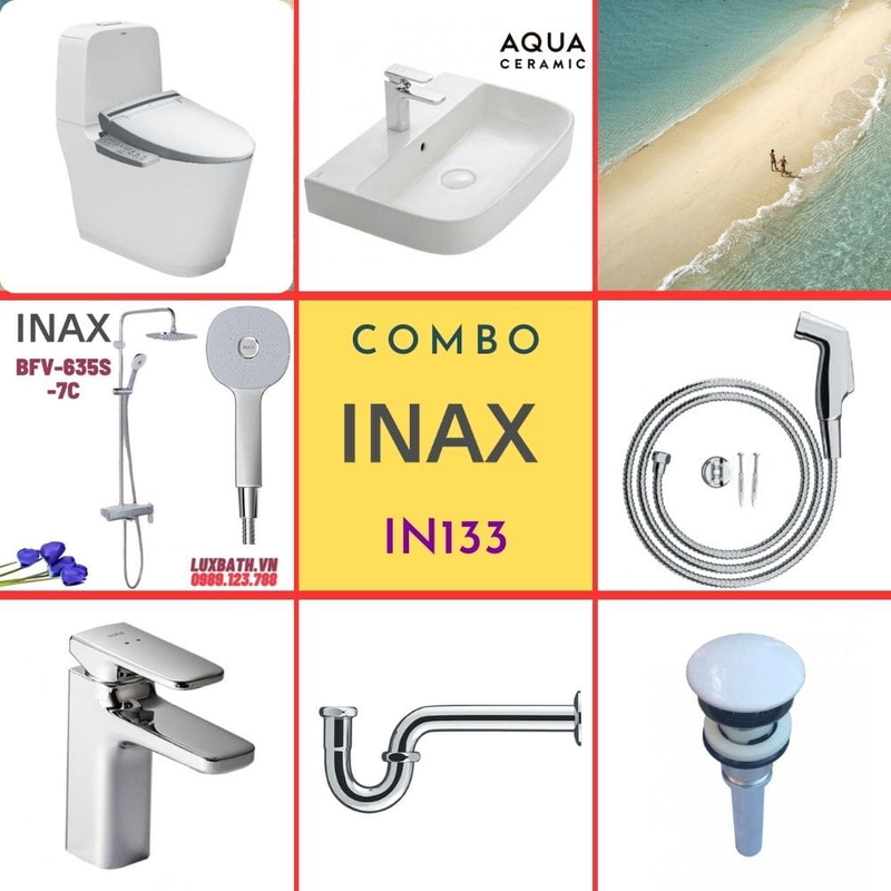 Combo thiết bị vệ sinh Inax IN133