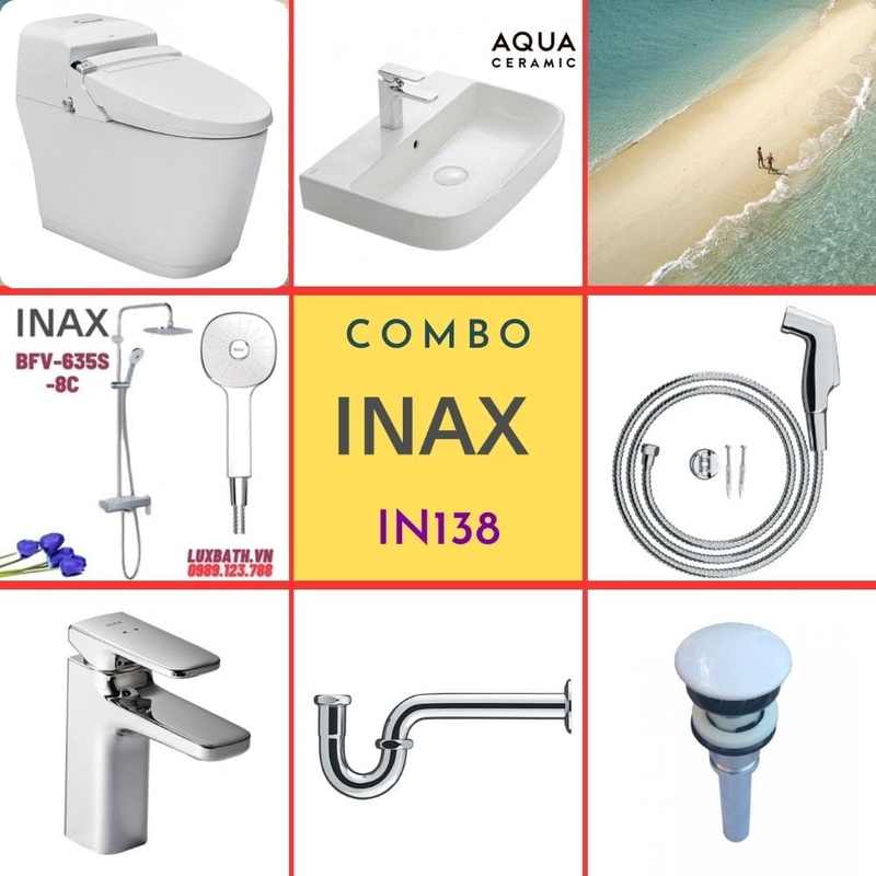 Combo thiết bị vệ sinh Inax IN138