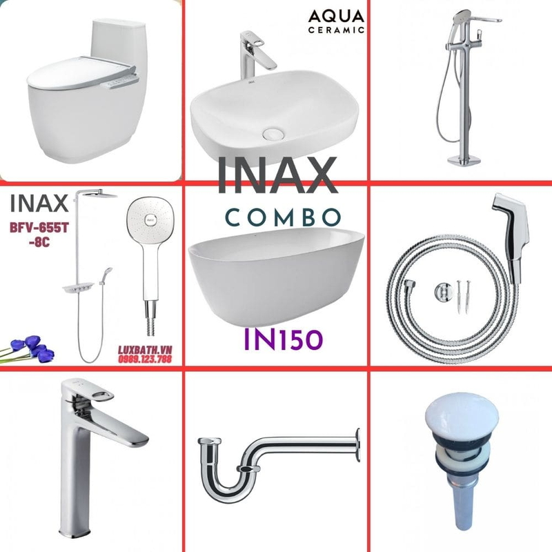 Combo thiết bị vệ sinh Inax IN150