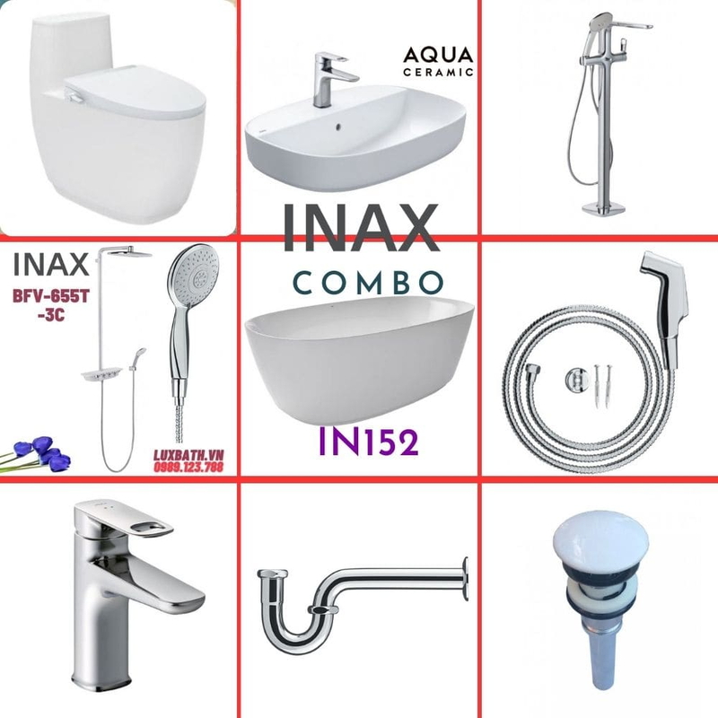 Combo thiết bị vệ sinh Inax IN152
