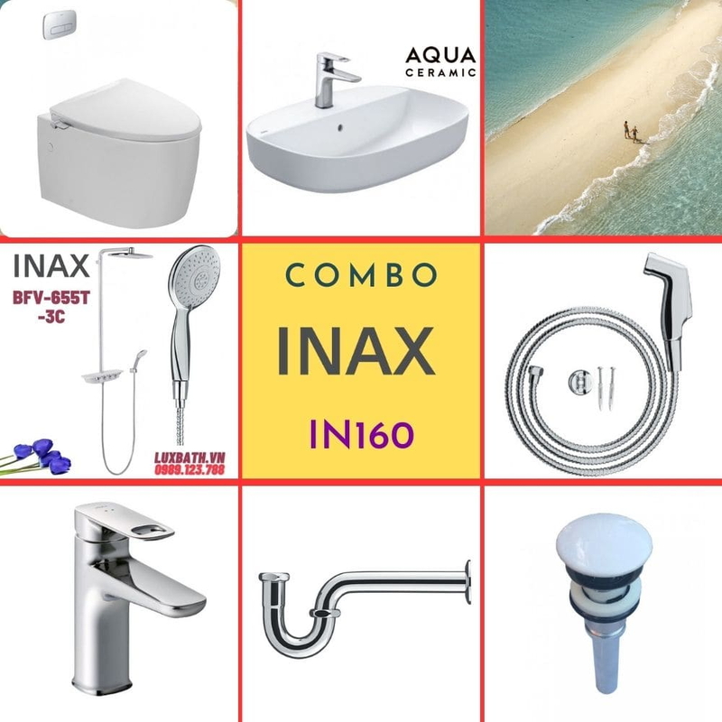 Combo thiết bị vệ sinh Inax IN160