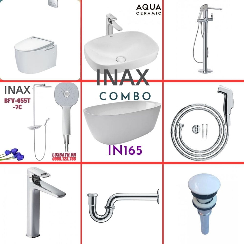 Combo thiết bị vệ sinh Inax IN165