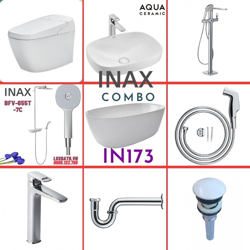 Combo thiết bị vệ sinh Inax IN173