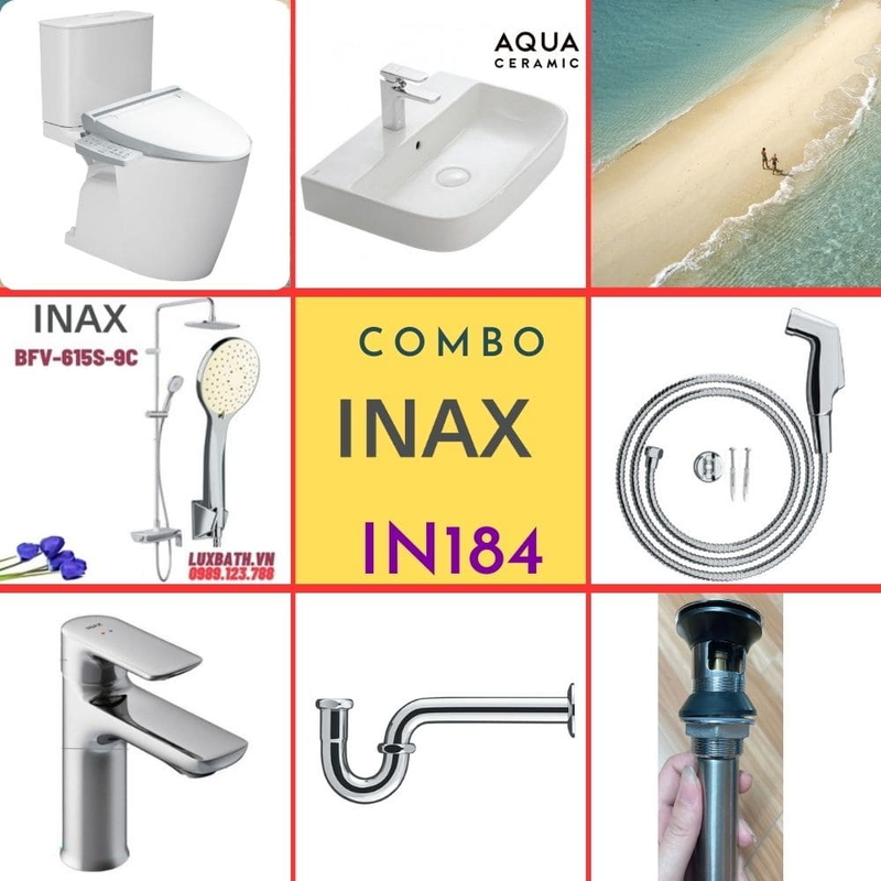 Combo thiết bị vệ sinh Inax IN184