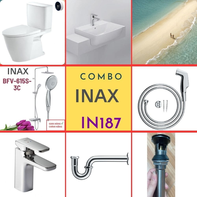 Combo thiết bị vệ sinh Inax IN187