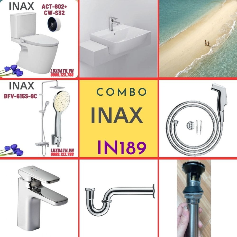 Combo thiết bị vệ sinh Inax IN189