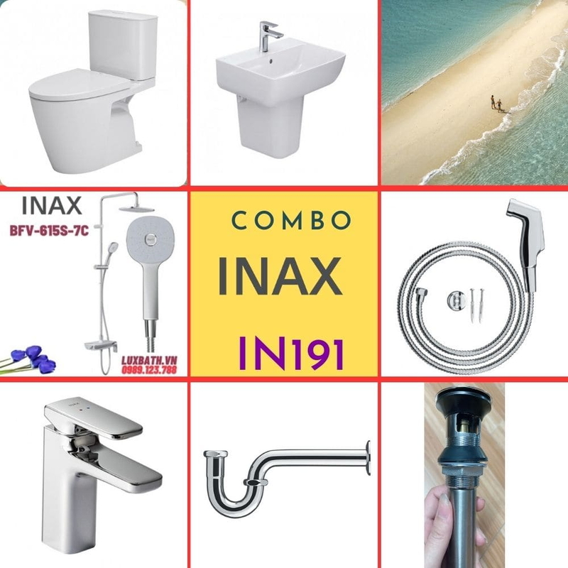 Combo thiết bị vệ sinh Inax IN191