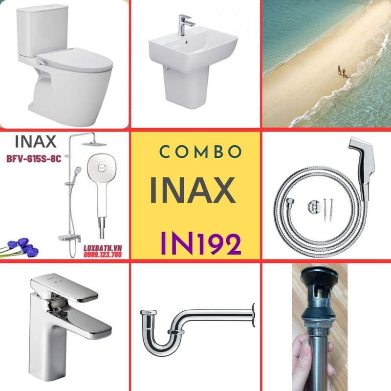 Combo thiết bị vệ sinh Inax IN192