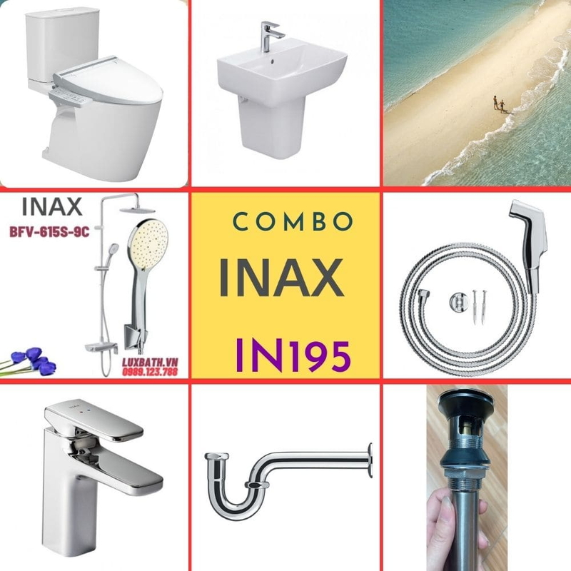 Combo thiết bị vệ sinh Inax IN195