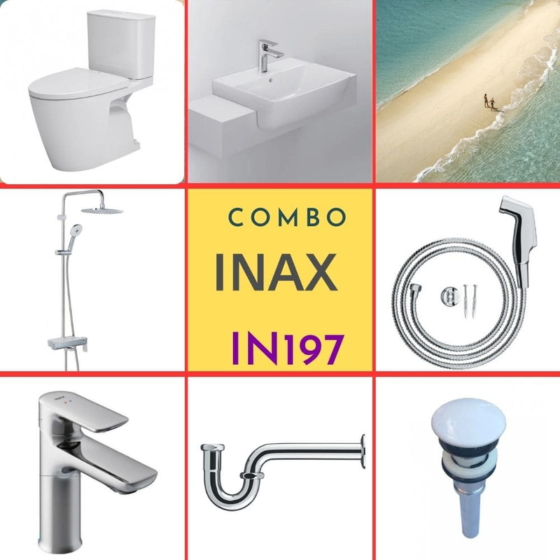 Combo thiết bị vệ sinh Inax IN197
