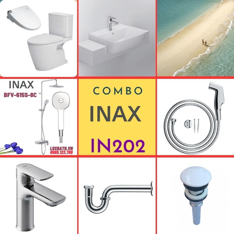 Combo thiết bị vệ sinh Inax IN202
