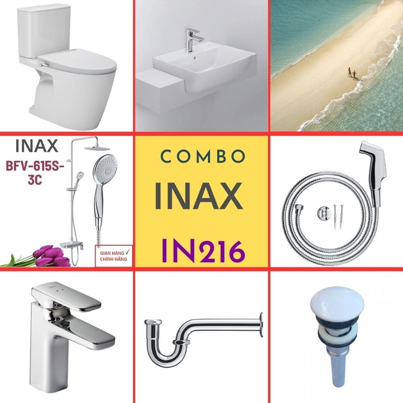 Combo thiết bị vệ sinh Inax IN216