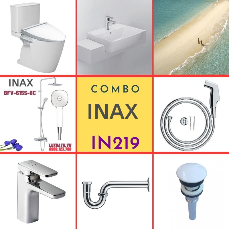 Combo thiết bị vệ sinh Inax IN219
