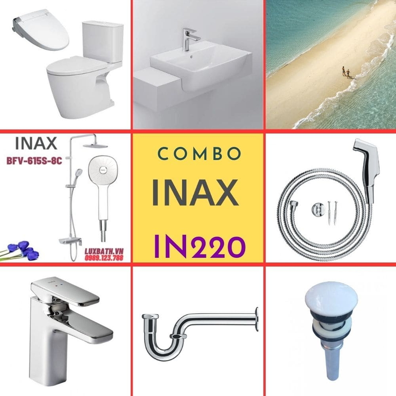 Combo thiết bị vệ sinh Inax IN220