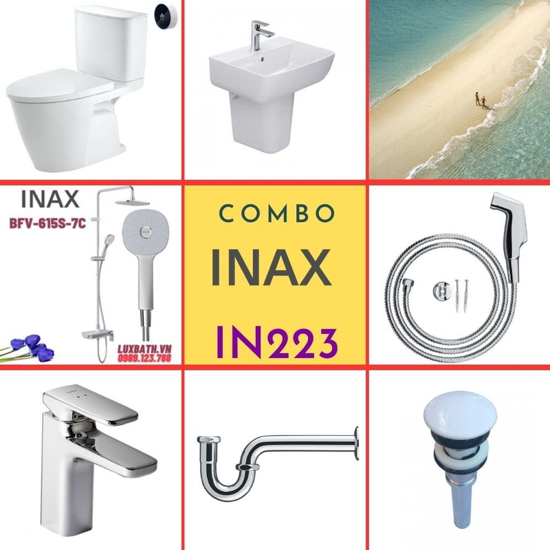 Combo thiết bị vệ sinh Inax IN223