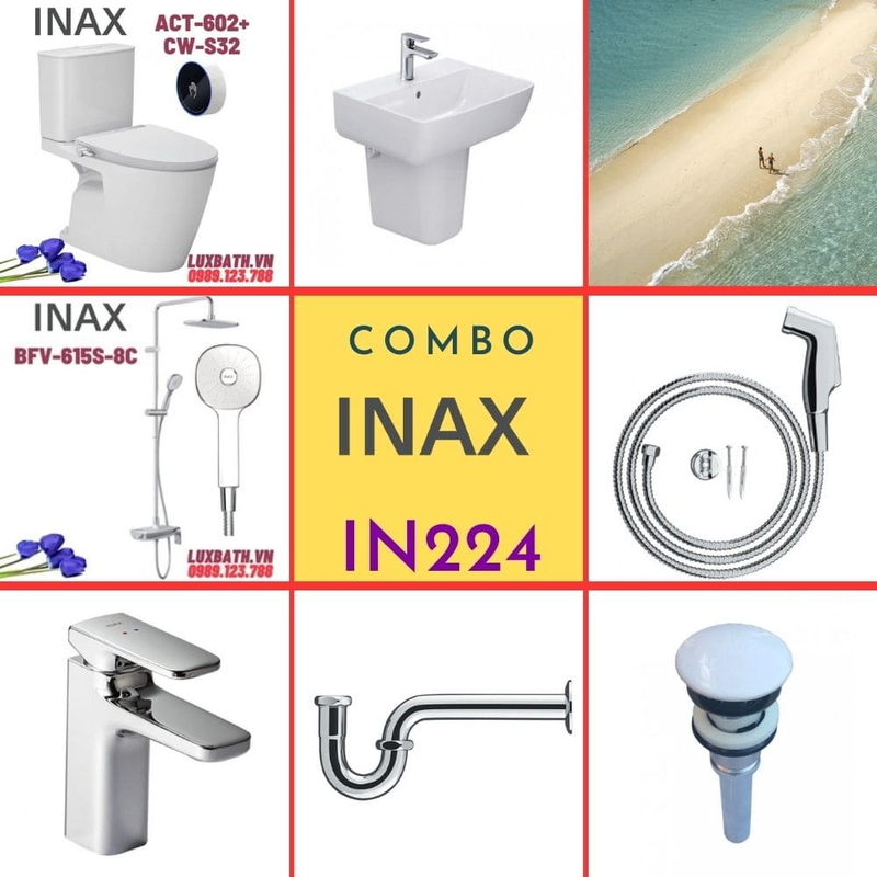 Combo thiết bị vệ sinh Inax IN224