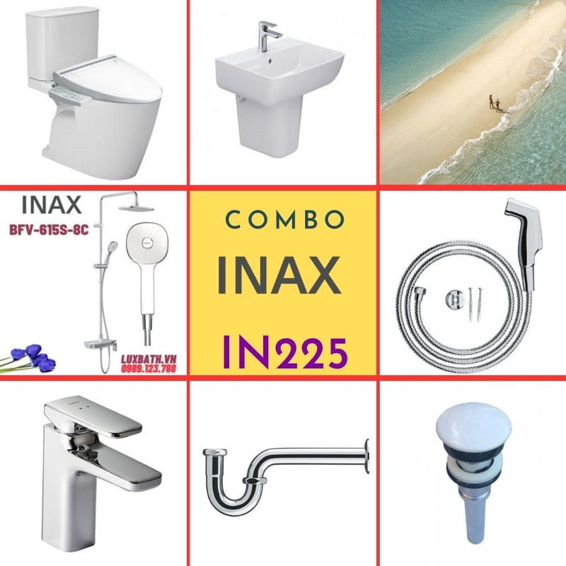 Combo thiết bị vệ sinh Inax IN225