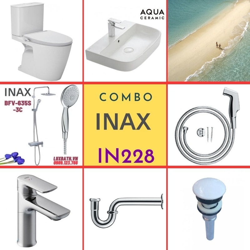 Combo thiết bị vệ sinh Inax IN228