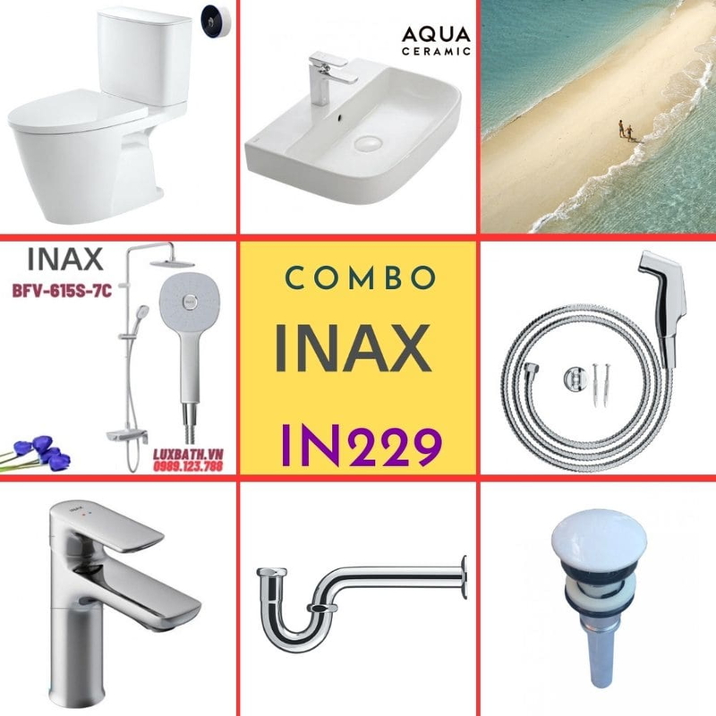 Combo thiết bị vệ sinh Inax IN229