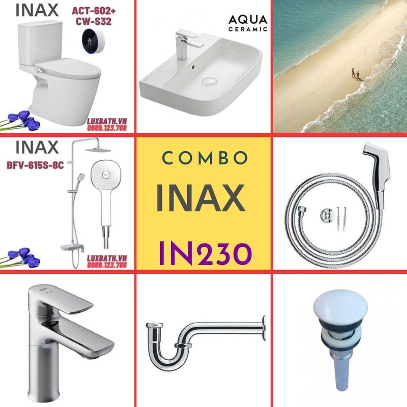 Combo thiết bị vệ sinh Inax IN230
