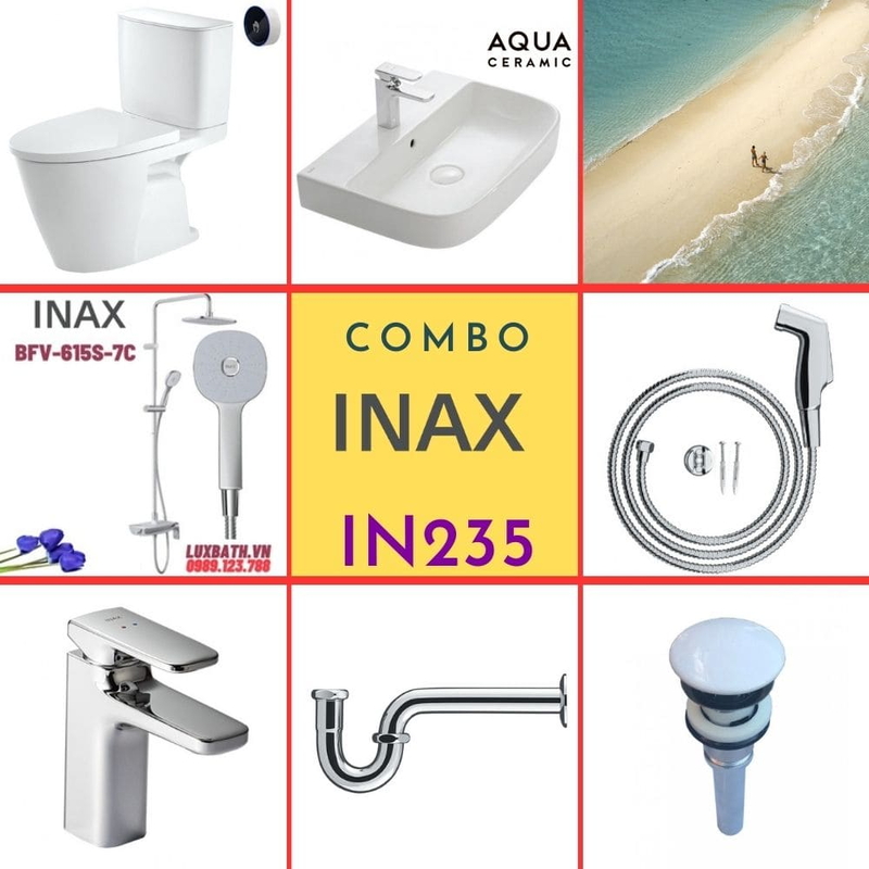 Combo thiết bị vệ sinh Inax IN235
