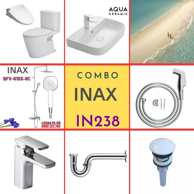 Combo thiết bị vệ sinh Inax IN238