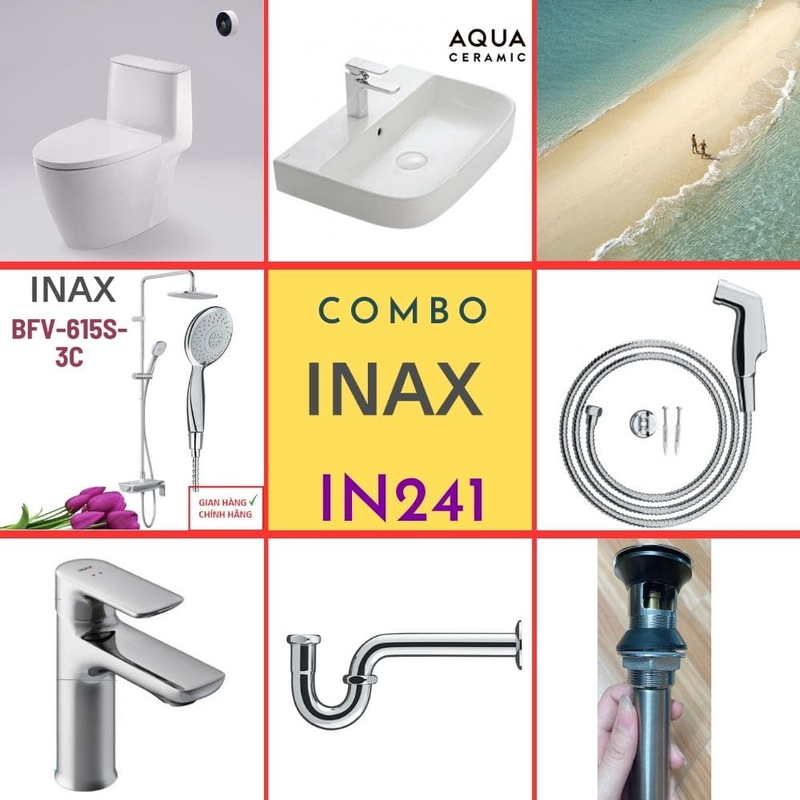Combo thiết bị vệ sinh Inax IN241