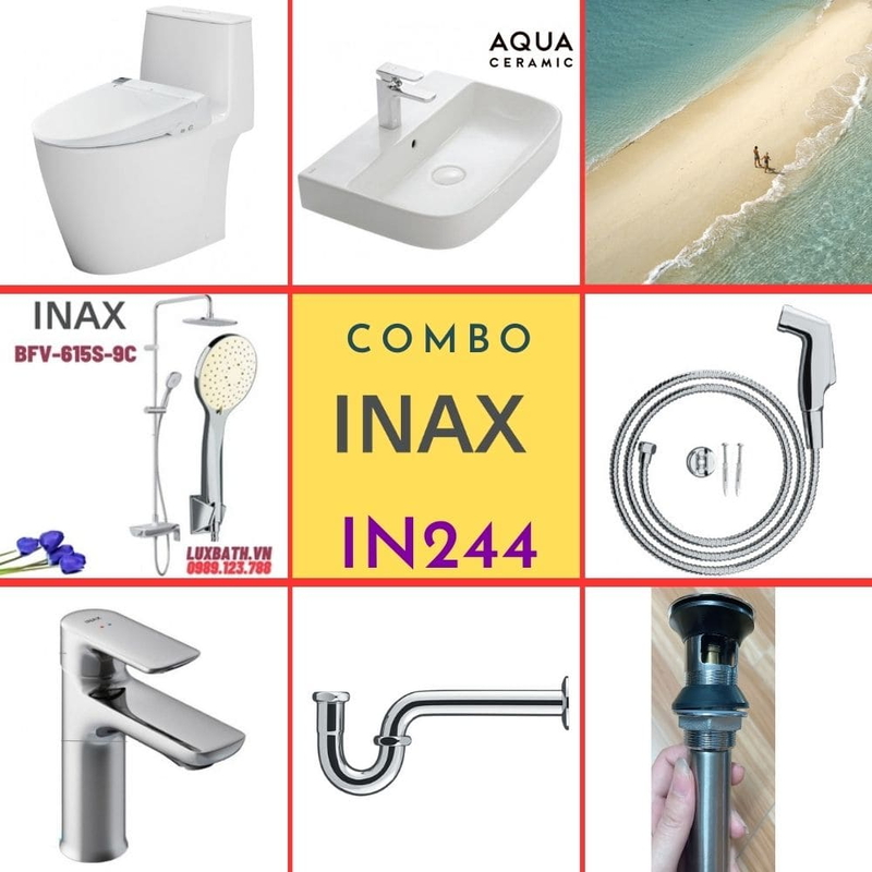 Combo thiết bị vệ sinh Inax IN244