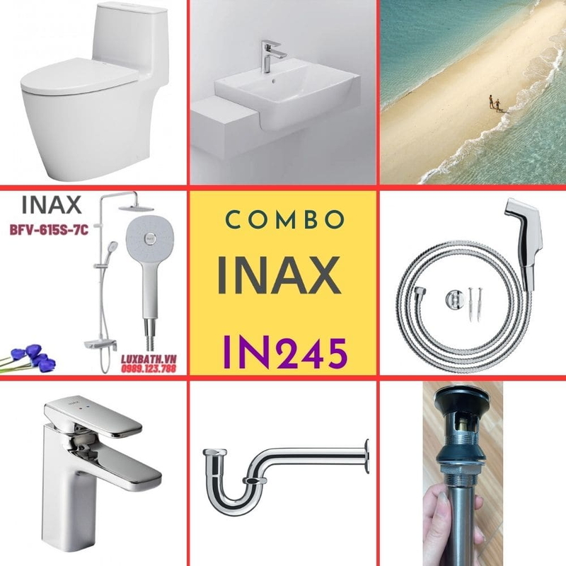 Combo thiết bị vệ sinh Inax IN245