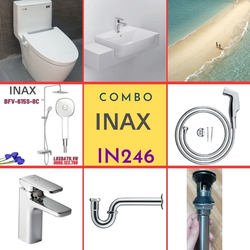 Combo thiết bị vệ sinh Inax IN246