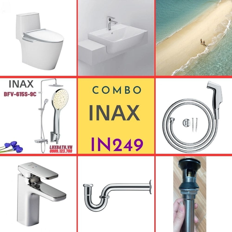 Combo thiết bị vệ sinh Inax IN249