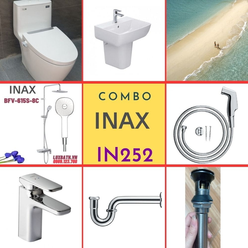 Combo thiết bị vệ sinh Inax IN252