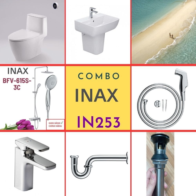 Combo thiết bị vệ sinh Inax IN253