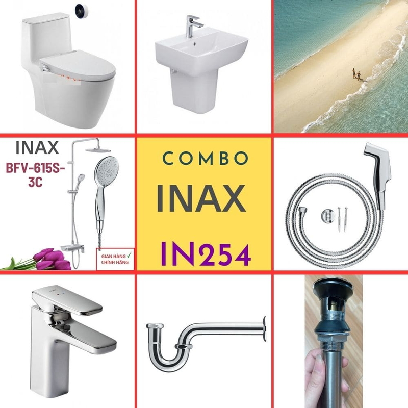 Combo thiết bị vệ sinh Inax IN254