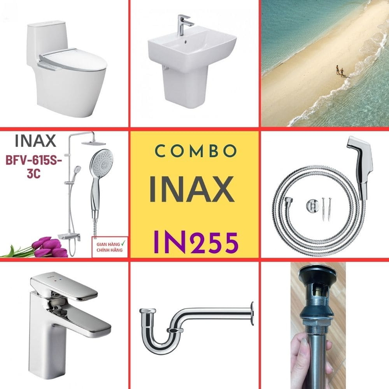 Combo thiết bị vệ sinh Inax IN255
